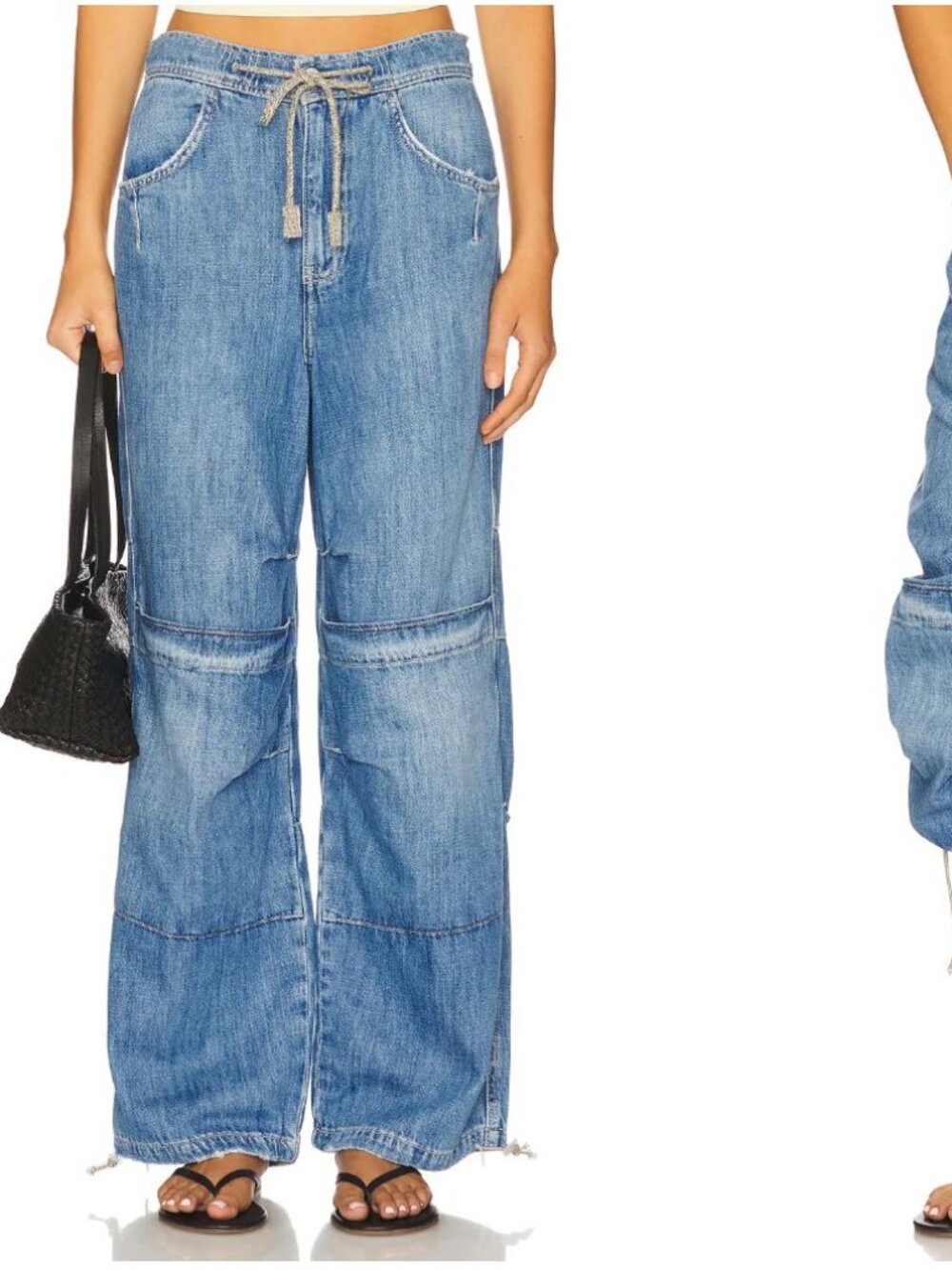 We The Free Logan Cinched Cargo Jean S In Harper Light Wash  Style No. OB2256730
